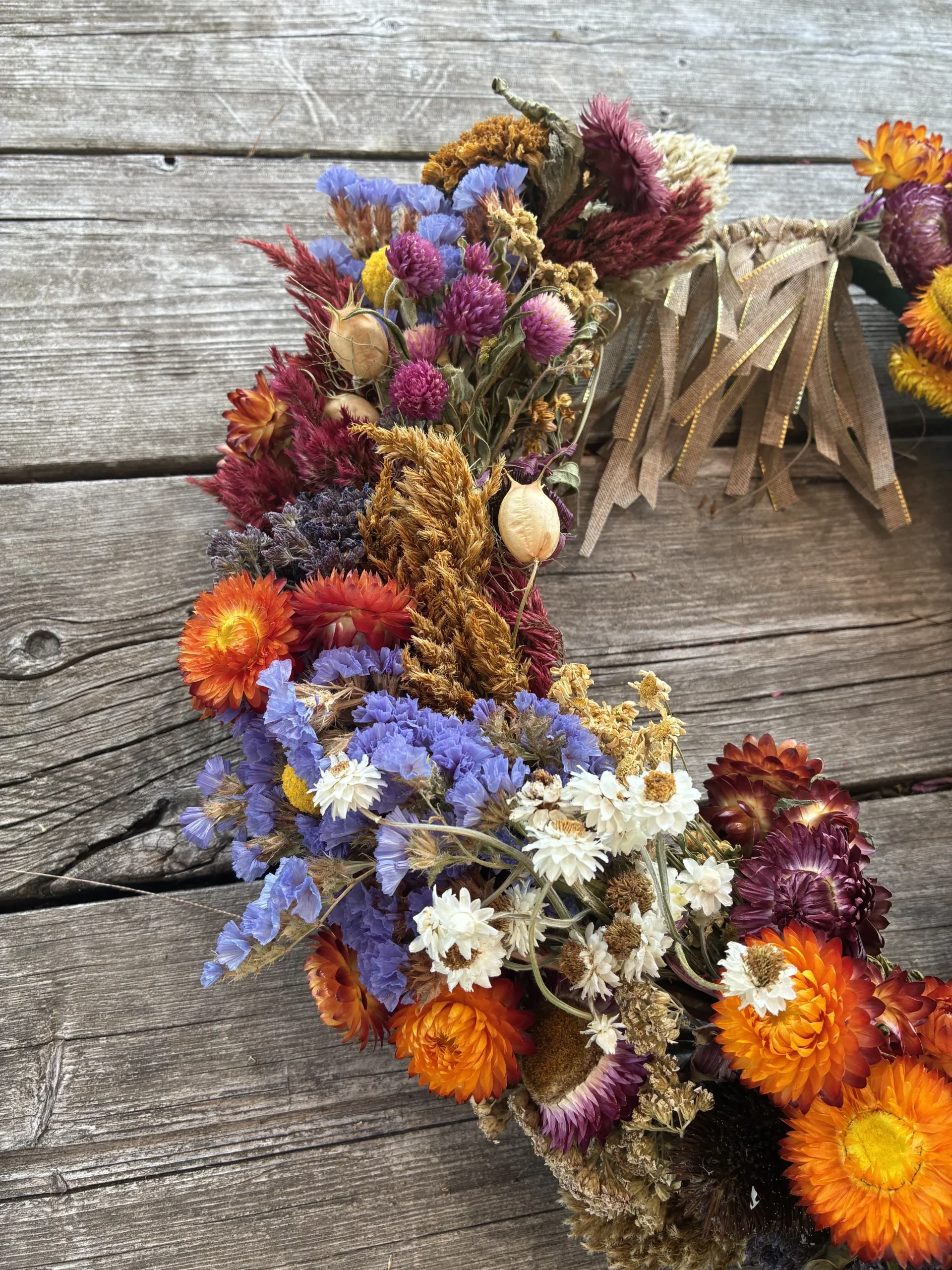 Handmade Flower Wreath - Image 2